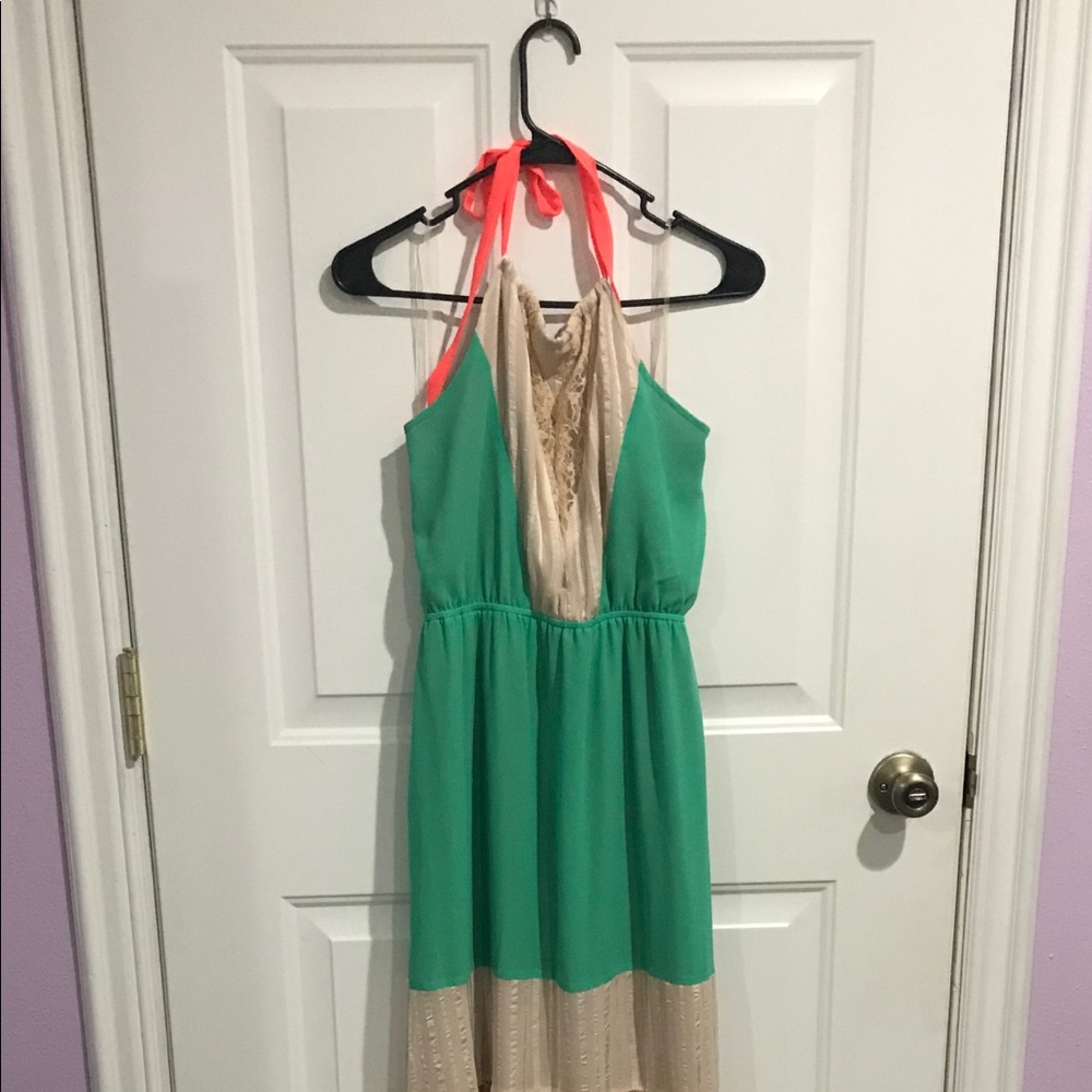 Flying Tomato Pink/Green Maxi Dress